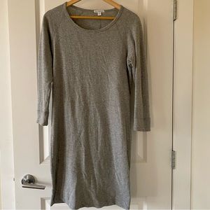 Grey James Perse Sweatshirt Dress